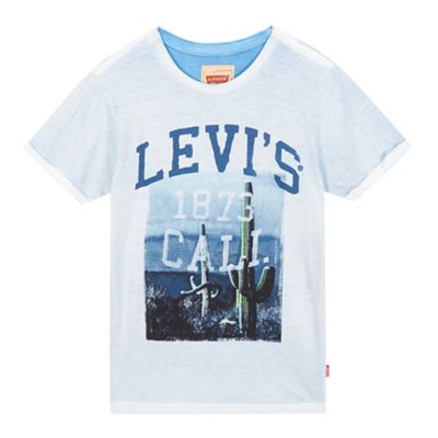 Levi's Boys' blue 'California' cactus print t-shirt